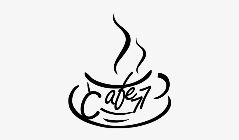 #vinilo Para #cafeteria Con Taza De Café - Taza De Cafe Dibujo, transparent png #976013