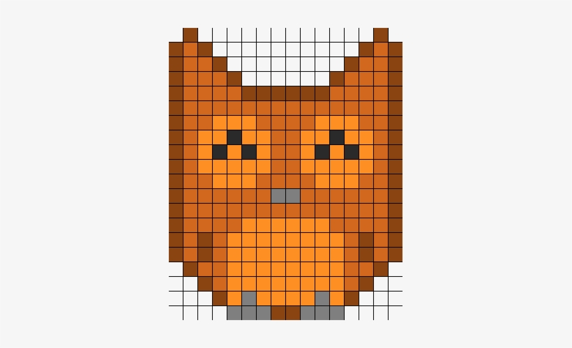 Cute Owl Perler Bead Pattern / Bead Sprite - Animals Perler Beads Cute, transparent png #976382