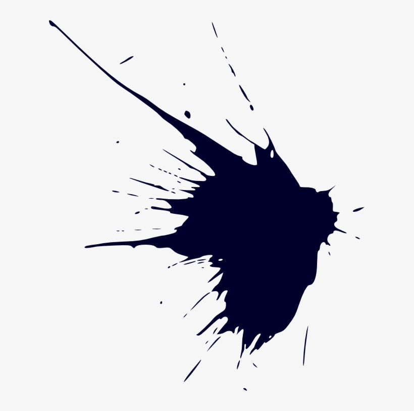 Ink Drop Stain Transparent Png Vector Ink Stain Png - Ink Drop Brush Png, transparent png #976873