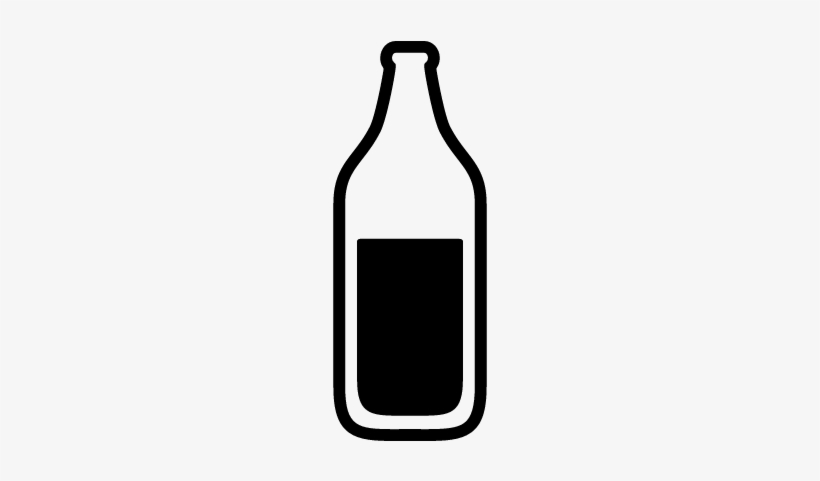 Wine Bottle Vector - Full Bottle Icon Png, transparent png #977560