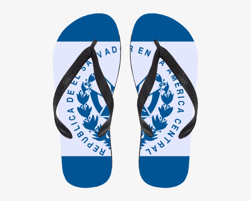 Bandera De El Salvador Chancletas - Flag Of El Salvador, transparent png #977584