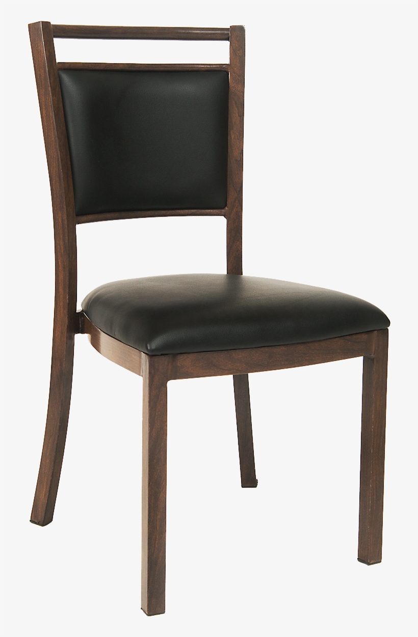 Carlson Metal Wood Grain Chair Upholstered Seat And - Chair, transparent png #977695