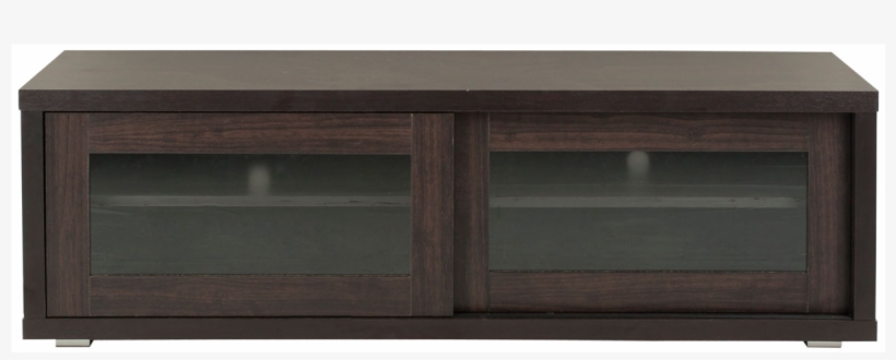 Tv Cabinet In Dark Brown And Wood Grain Finish - Furniture, transparent png #977732