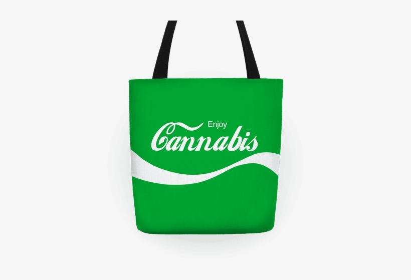Enjoy Cannabis Tote Bag - Enjoy Cannabis Tote Bag: Funny Tote Bag , Marijuana,, transparent png #977785