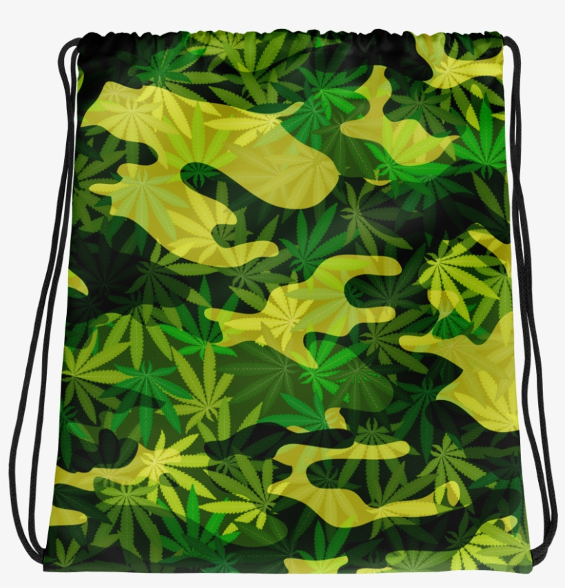 Camo Weed All Over Print Drawstring Bad - Onlineshop Schweiz Bettwaesche - Tote Bags, transparent png #977886