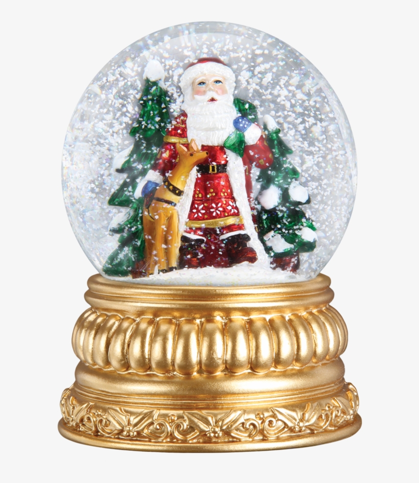 Old Word Christmas Nordic Santa Snow Globe - Snow Globe, transparent png #978097