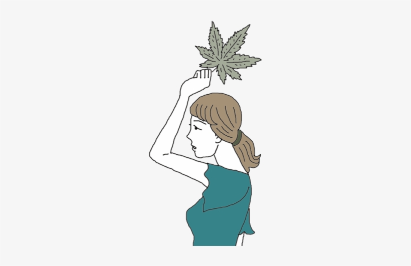 Marijuana / Cannabis - One Line Art Weed, transparent png #978143