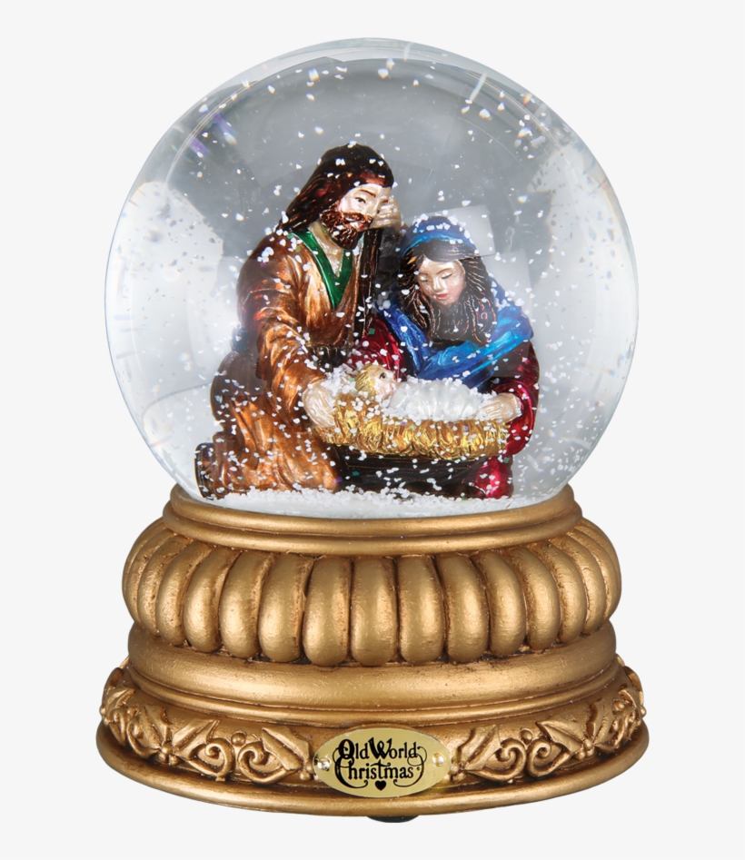 Holy Family Old World Christmas Snow Globe 54000, transparent png #978287