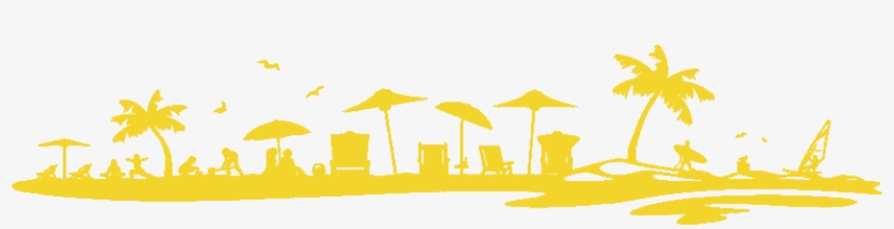 Enjoy Your Vacances With Abc Transfers - Silueta De Playa Png, transparent png #979871