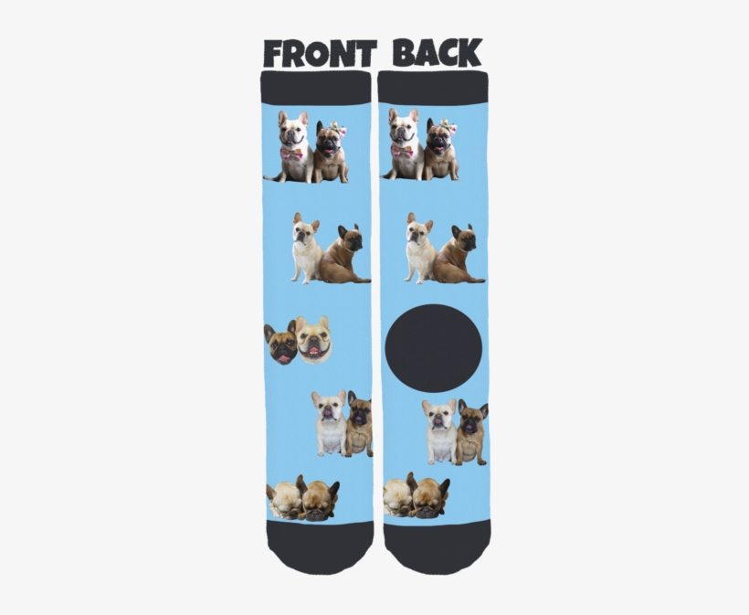 Elvis & Coco Bean The Frenchies Crew - Sock, transparent png #9701687