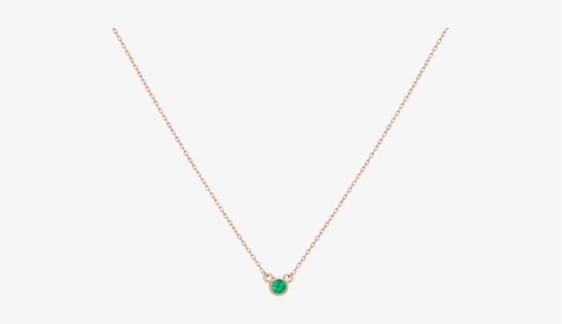 Birthstone Necklace Emerald - Necklace Png, transparent png #9703145