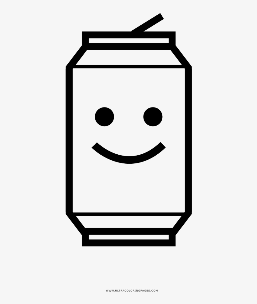 Soda Can Coloring Page - Drink Can, transparent png #9703456