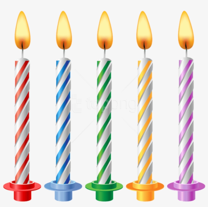Free Png Download Birthday Candles Transparent Png - Birthday Candle Transparent, transparent png #9703600