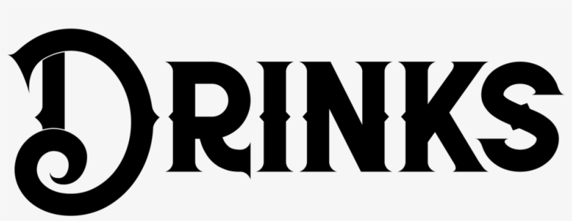 Drinks - Black-and-white, transparent png #9703806