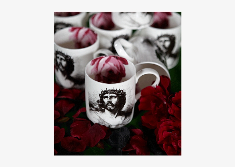 Bone China Crown Of Thorns Mug - Cup, transparent png #9704074