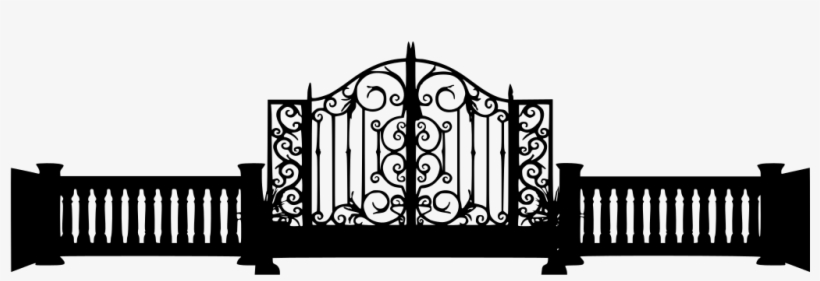 Download Png - Iron Gate Silhouette Png, transparent png #9704276