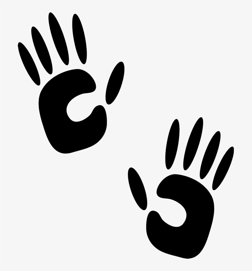 Handprint Rubber Stamp - Illustration, transparent png #9705491