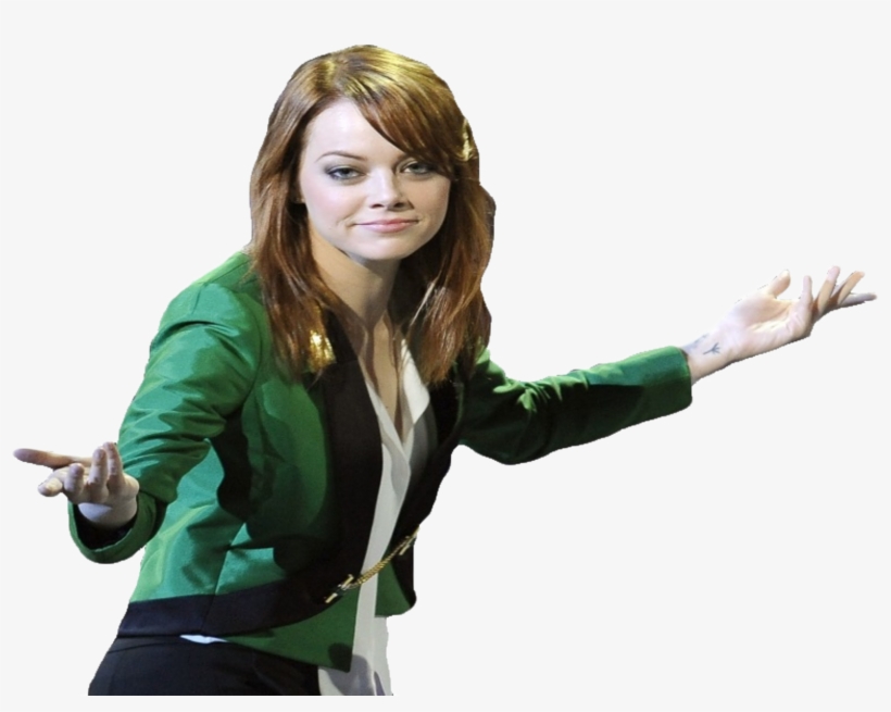 Sticker Other Bebunw Emma Stone Rousse Hands Down Voila - Girl, transparent png #9705885
