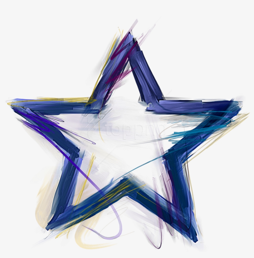Download Blue Star Clipart Png Photo - Clip Art Star Outline, transparent png #9706457