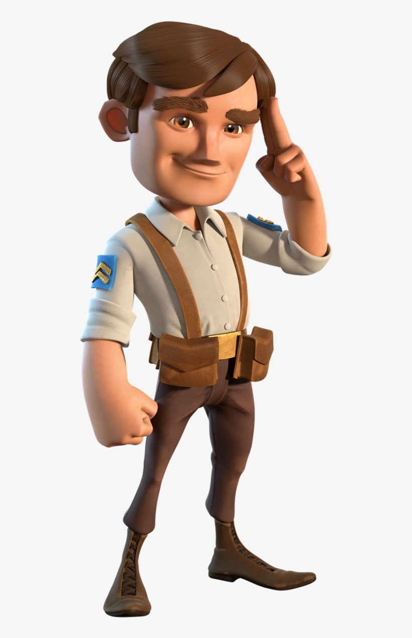 Guy Png Background Image - Personagens Boom Beach Png, transparent png #9706632