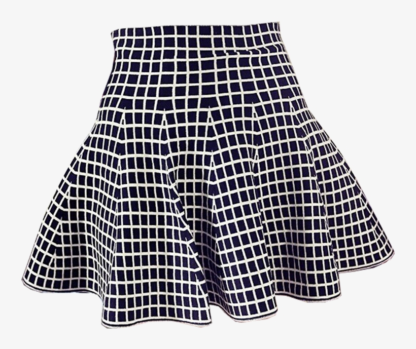 Reversible Grid Skirt - Faldas Vintage Años 50, transparent png #9707095