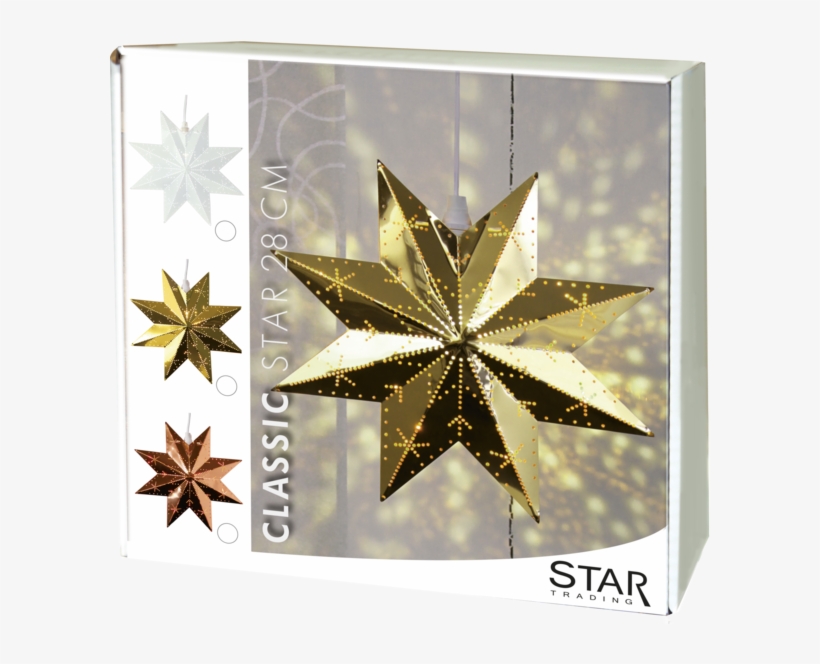 Metal Star Classic - Julestjerne Metall Med Lys, transparent png #9707135