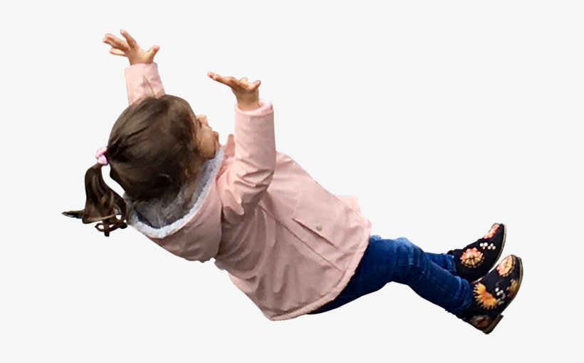 Persongirl Slipping While Popping Soap Bubbles - Jumping, transparent png #9707441