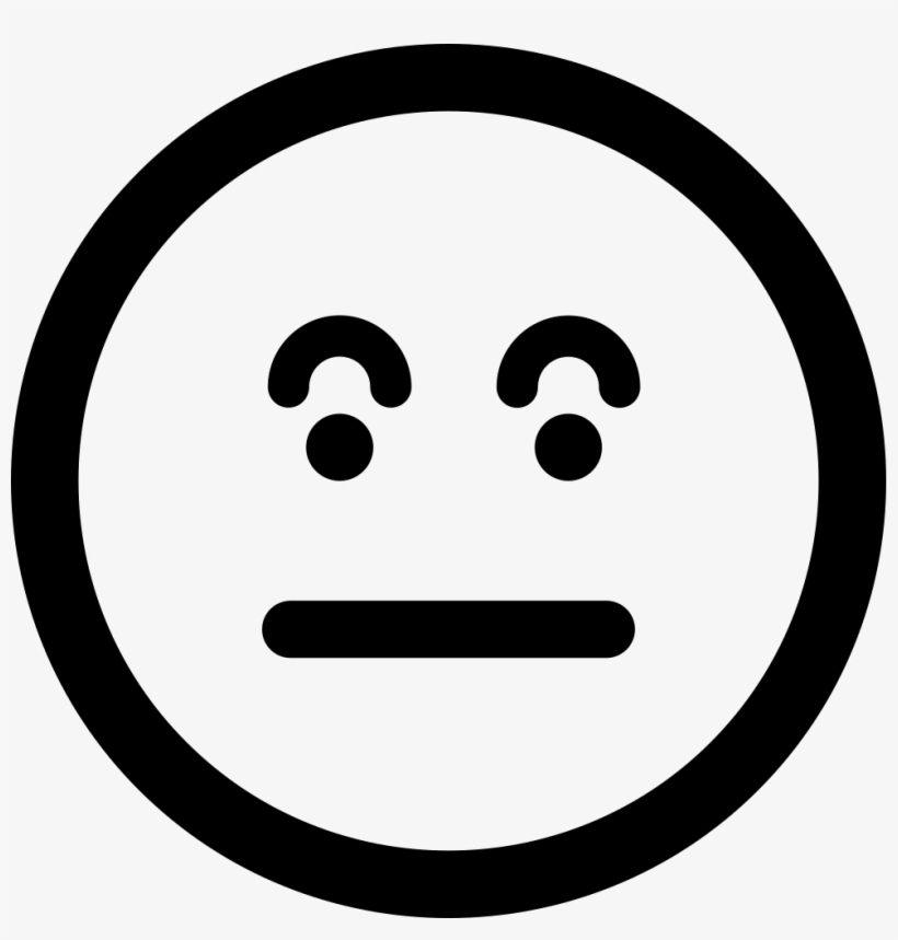 Surprised Emoticon Square Face Comments - Sleep Emoji Black And White, transparent png #9707972