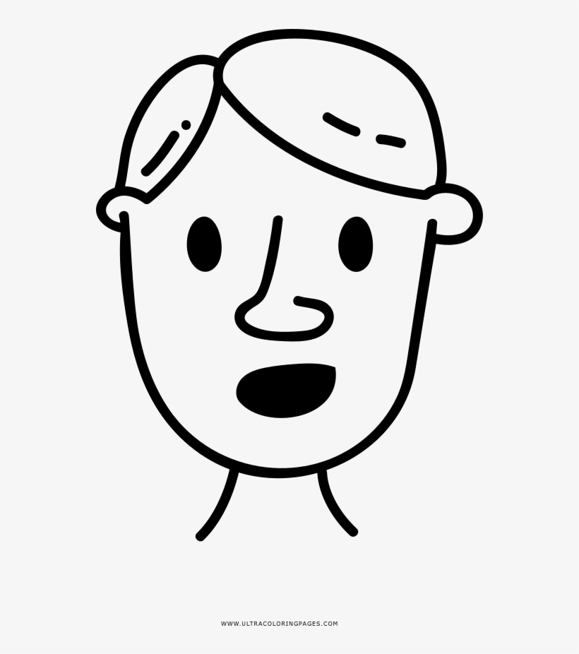 Surprised Boy Coloring Page, transparent png #9708176