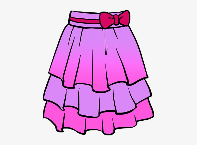 How To Draw Skirt - Miniskirt, transparent png #9708181