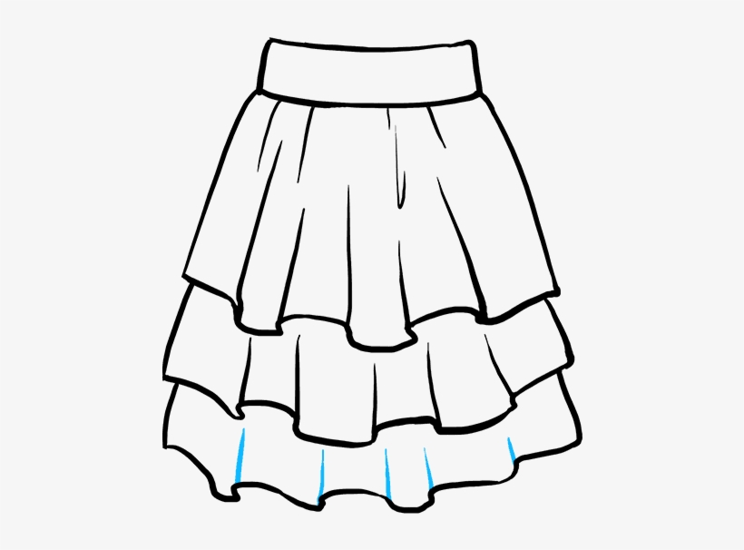 How To Draw Skirt - Draw A Skirt, transparent png #9708413