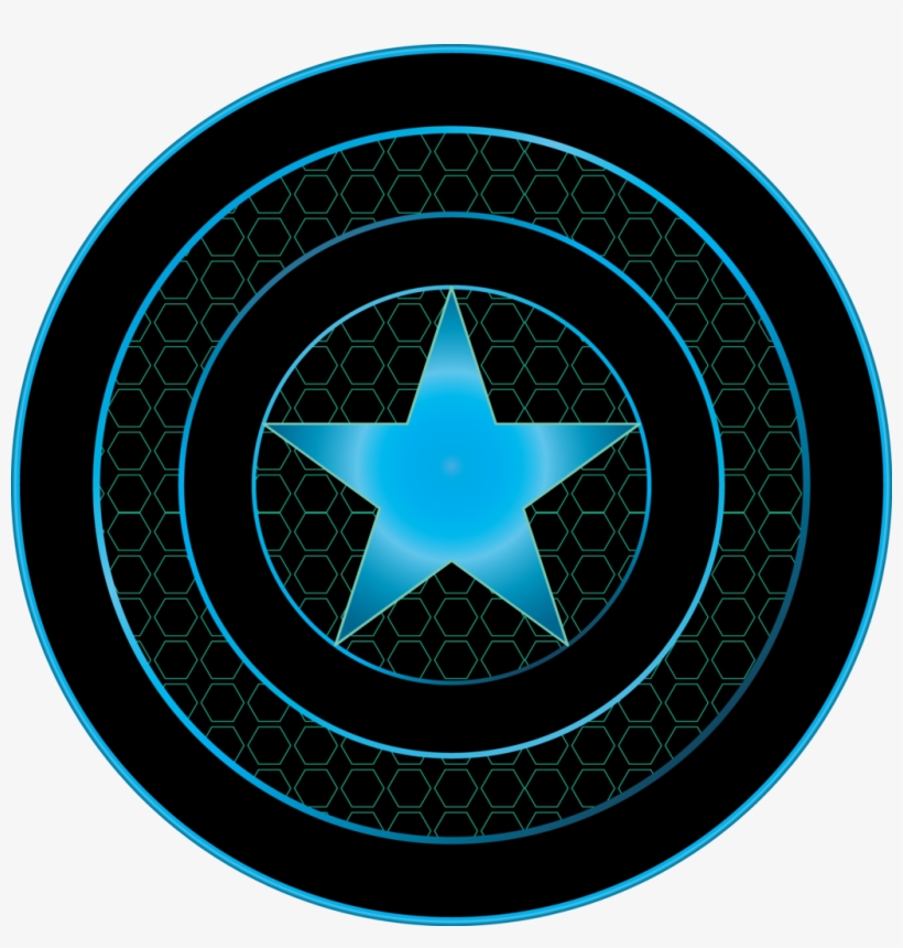 Vector - Black And Blue Shield, transparent png #9708507