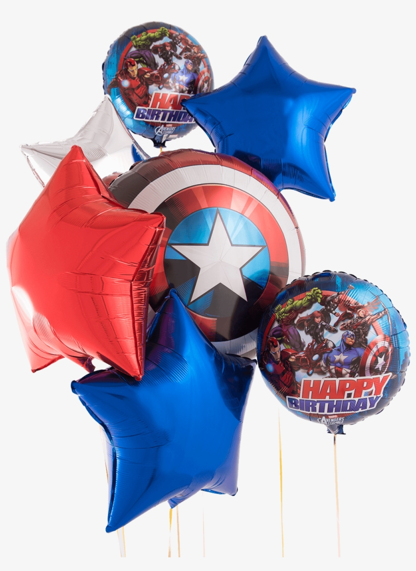 Captain America Happy Birthday Bunch - Captain America, transparent png #9708964