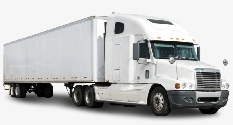 Truck - White 18 Wheeler Truck, transparent png #9710148