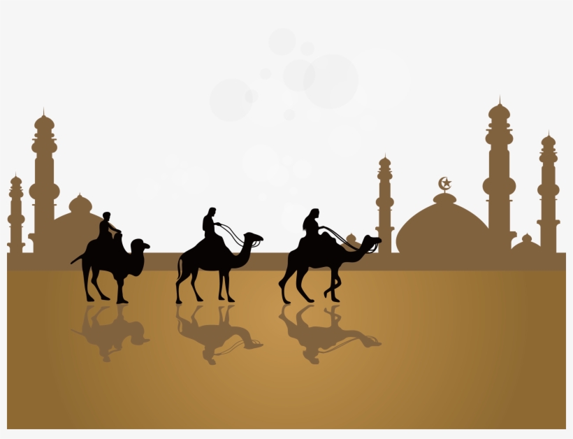 Clip Art Black And White Stock Camel Vector Ramadan - Arabic Calligraphy  Background Png - Free Transparent PNG Download - PNGkey