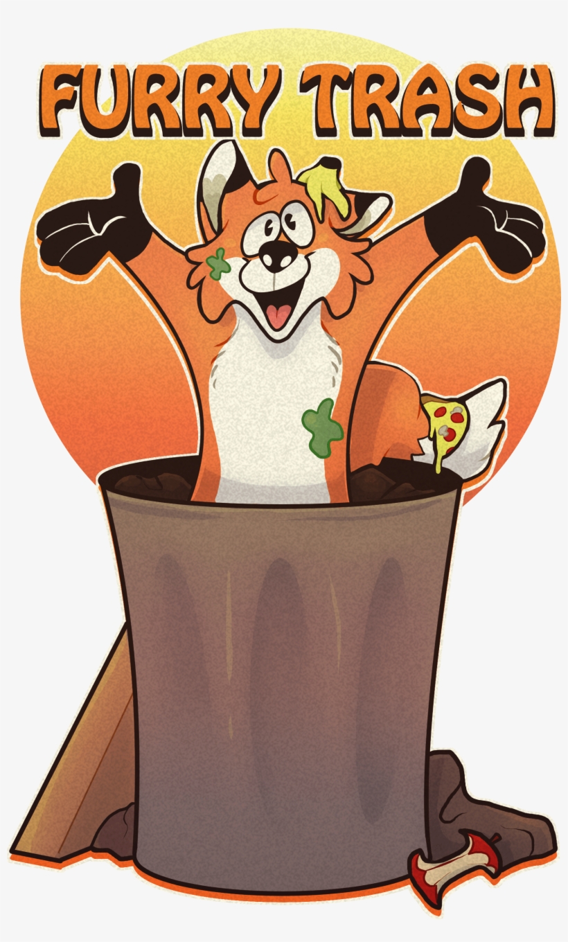 Furry Trash - Cartoon, transparent png #9713597