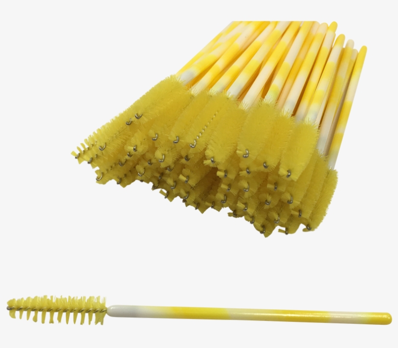 Yellow Swirl Mascara Brushes - Match, transparent png #9713711