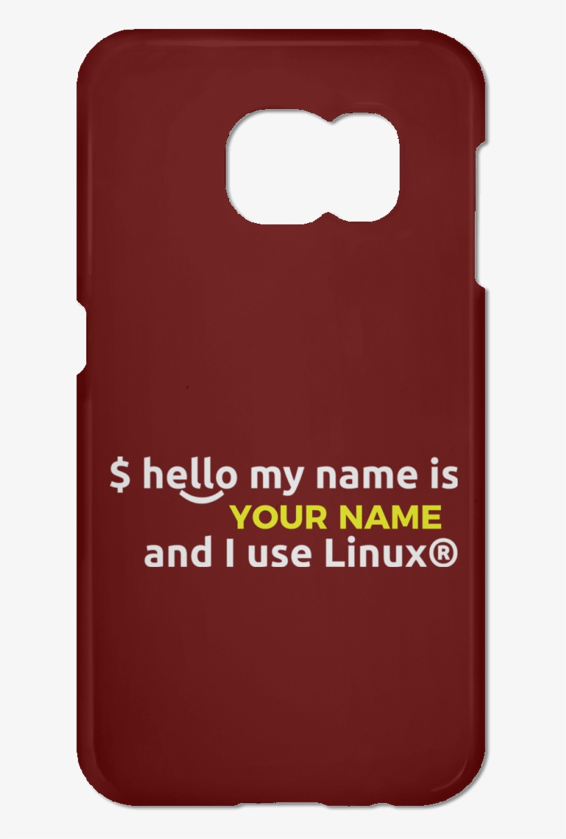 Hello My Name Is - Mobile Phone Case, transparent png #9717073