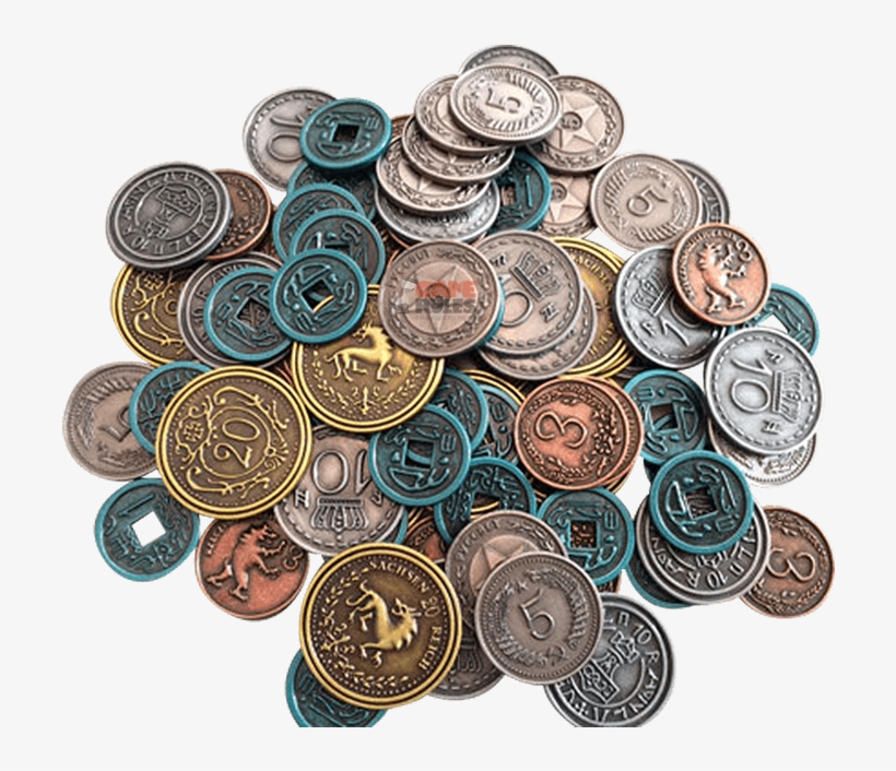 Scythemetalcoins-c - Monete Giochi Da Tavolo, transparent png #9717210