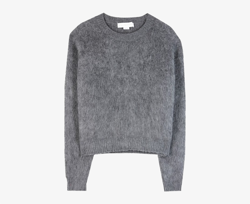 Gray Stella Mccartney Wool-blend Sweater - Grey Wool Sweater Png, transparent png #9717850