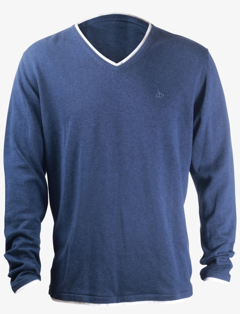 Men's 2in1 Sweater V-neck - Sweater, transparent png #9717890
