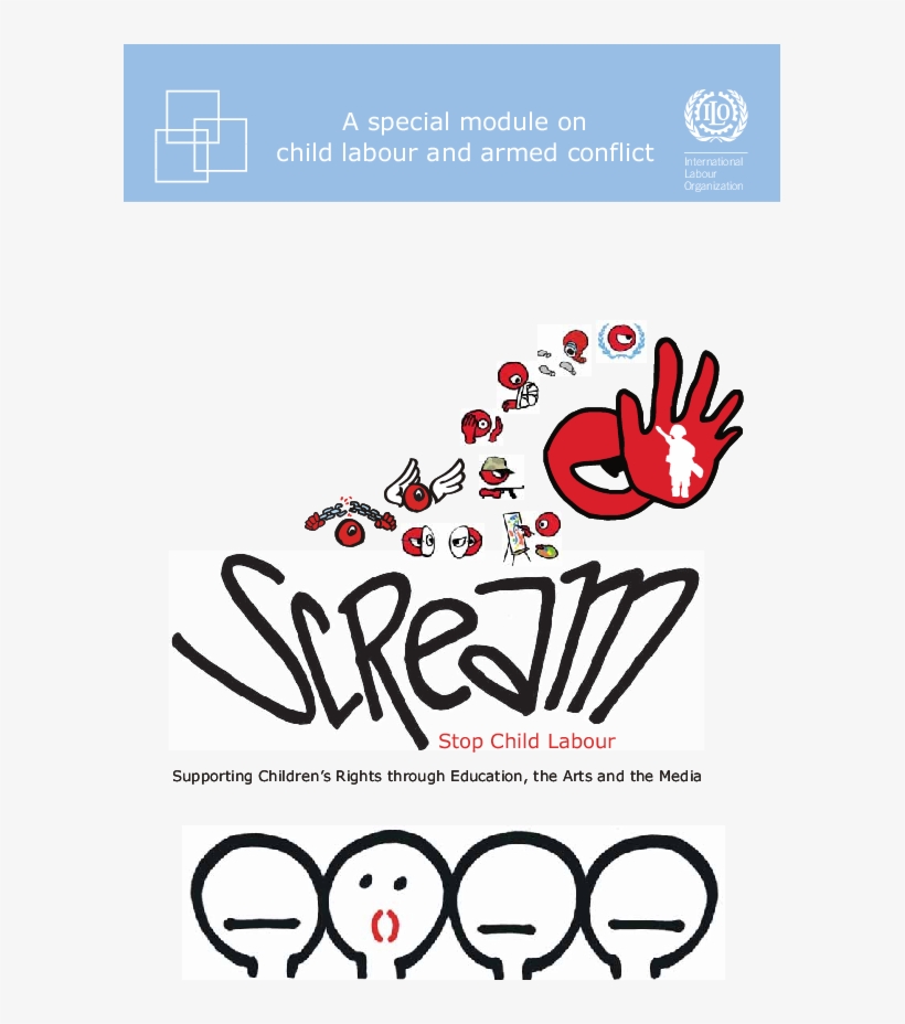Supporting Children's Rights Through Education, The - Scream Stop Child Labour, transparent png #9718502