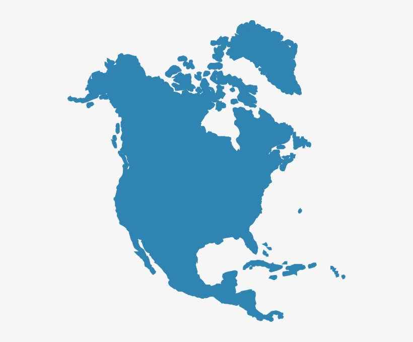 Europe - North America Map Guatemala, transparent png #9718552
