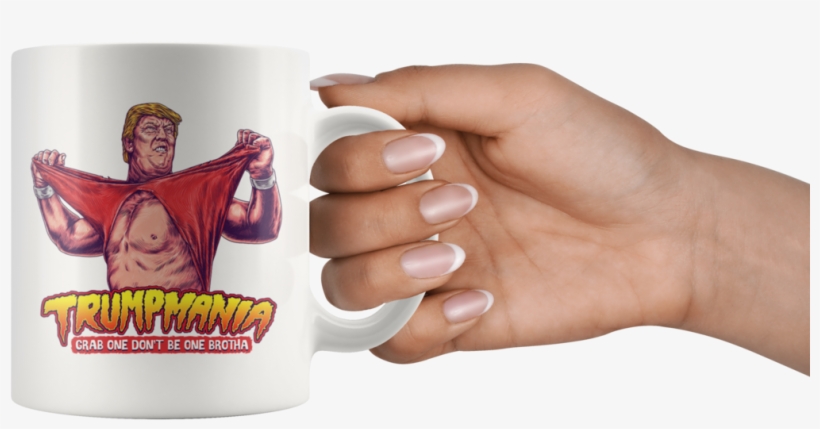 Trumpmania Funny Trump Hulk Hogan Wrestler Parody Mug - Mug, transparent png #9718831