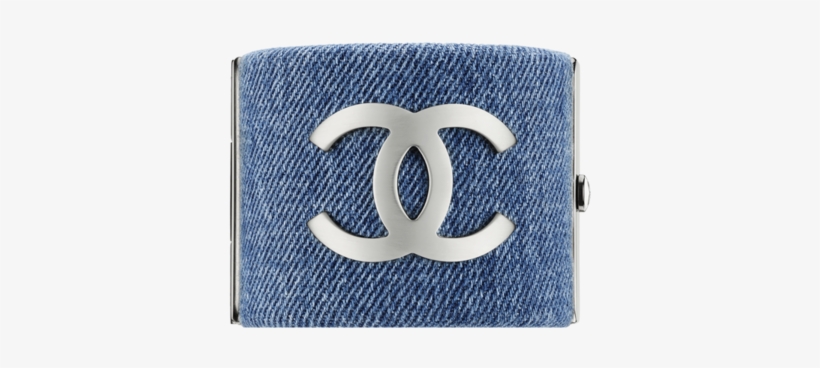 Chanel Logo Denim Cuff - Wallet, transparent png #9718894