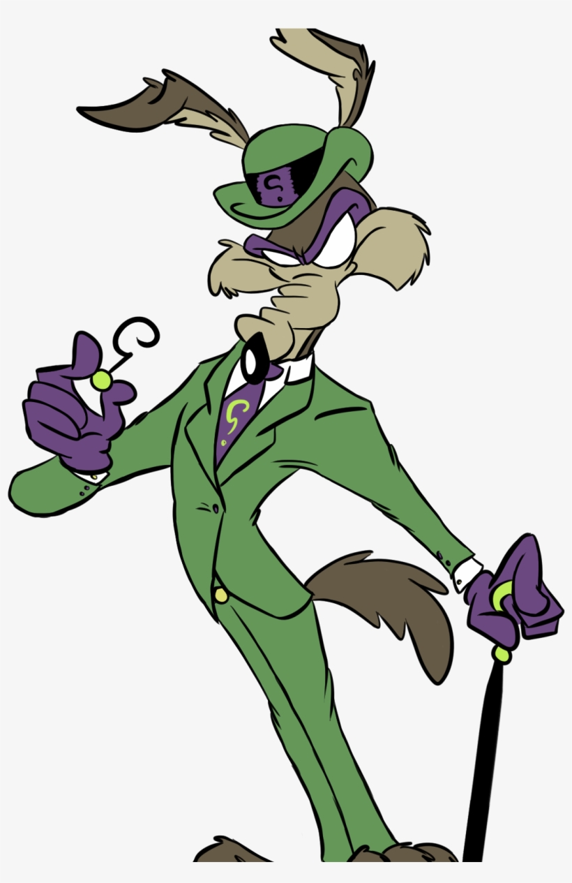 Riddler E Coyote - Cartoon, transparent png #9719187