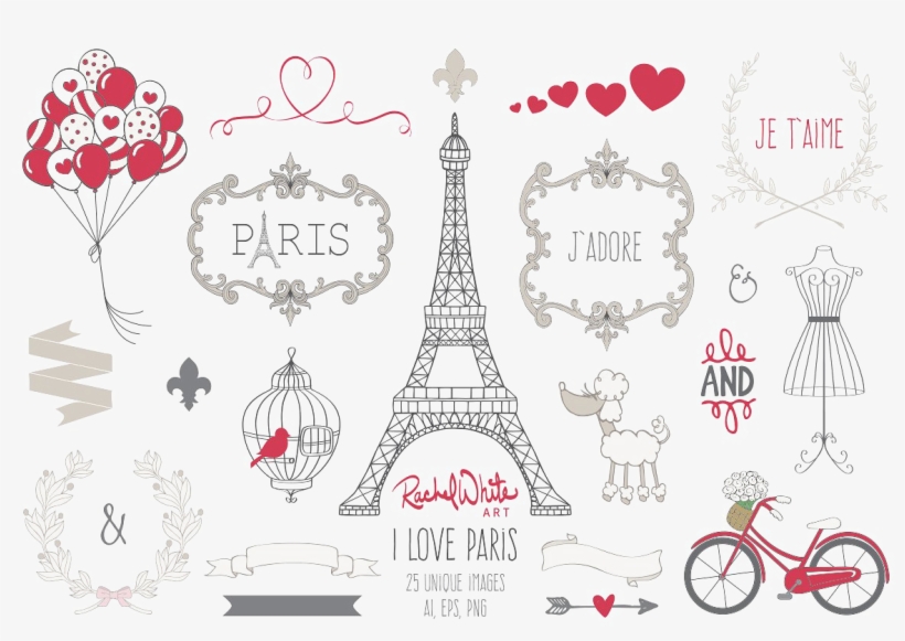 Paris Transparent Background Png - Love Paris, transparent png #9719215