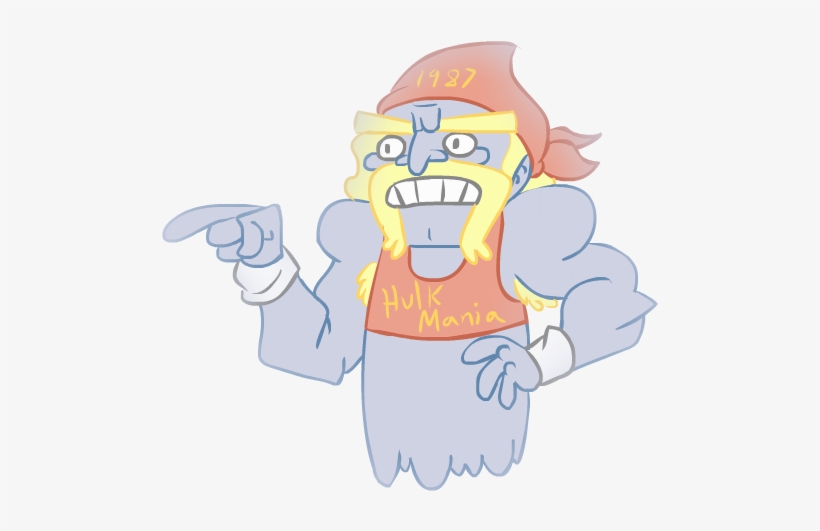 Just A Dumb Doodle Of Ghost Hulk Hogan I Did After - Cartoon, transparent png #9719218