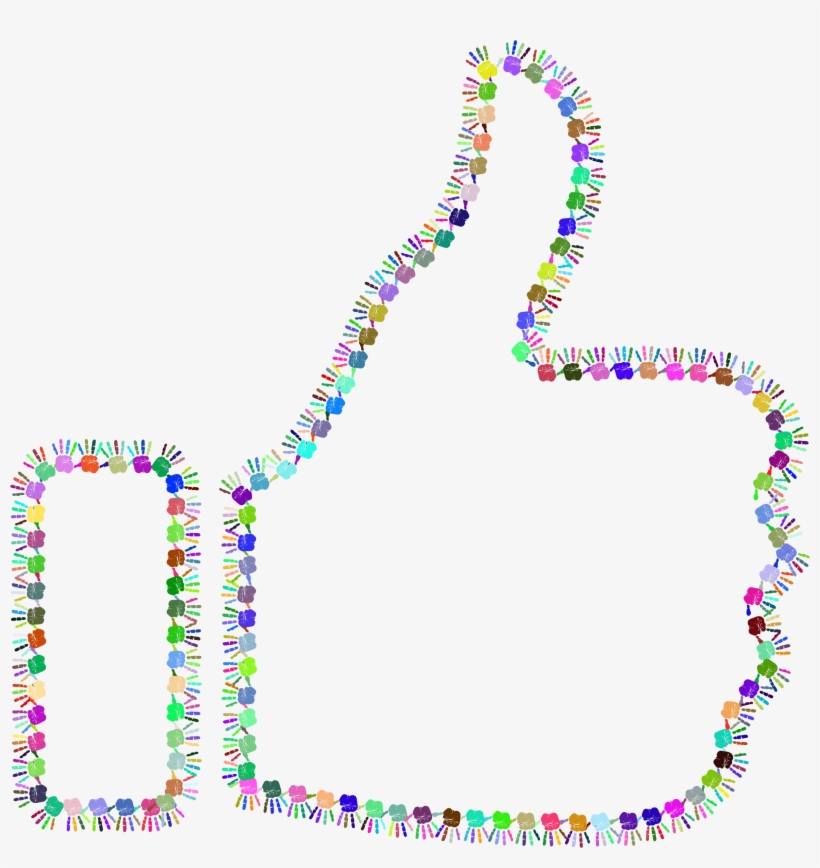 This Free Icons Png Design Of Prismatic Hands Thumbs, transparent png #9719344