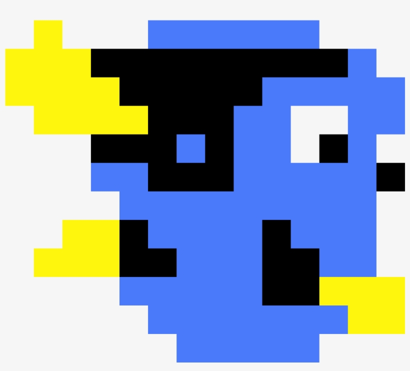 Dory - Finding Dory Perler Beads, transparent png #9719345